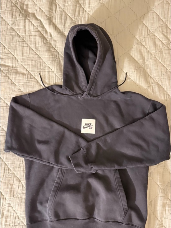 Nike Other - Nike Men's Crewneck Hoodie in Black with White Logo Patch
